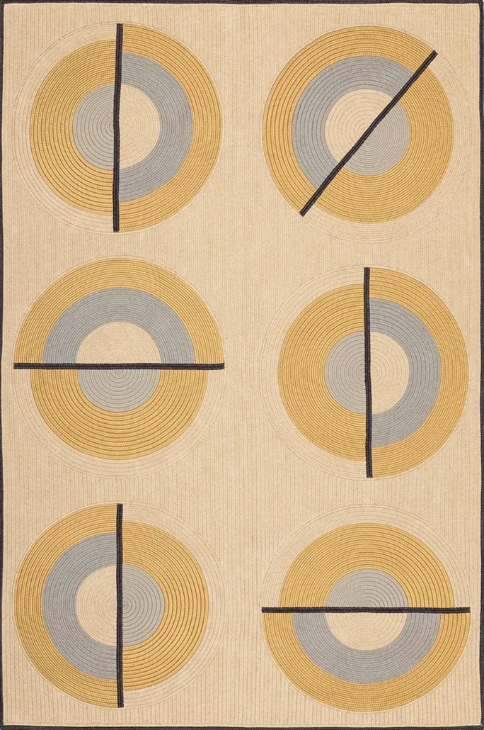 toulemonde-bochart-cyclo-tapis-d-ext-rieur-tiss-main-beige-sable-et-gris image 1