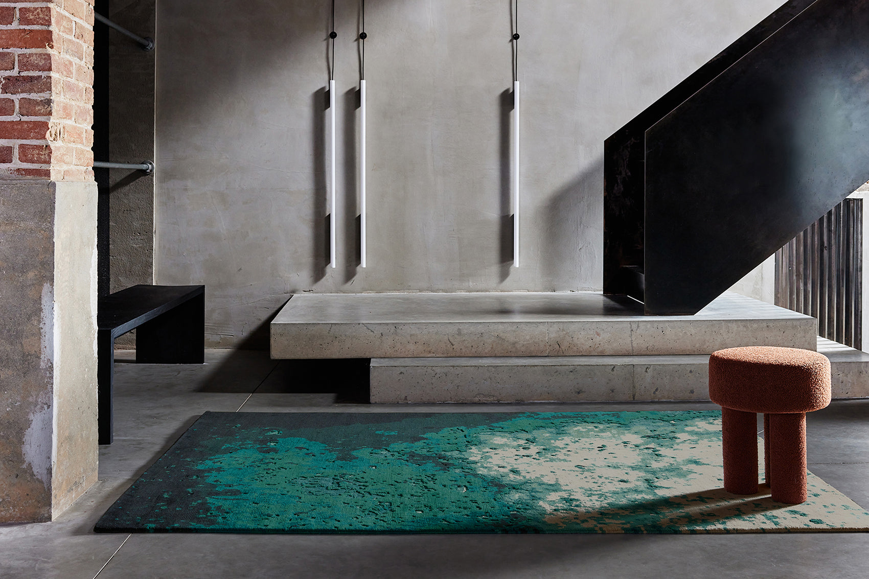 serge-lesage-dip-turquoise-profond-tapis-zanzibar image 1