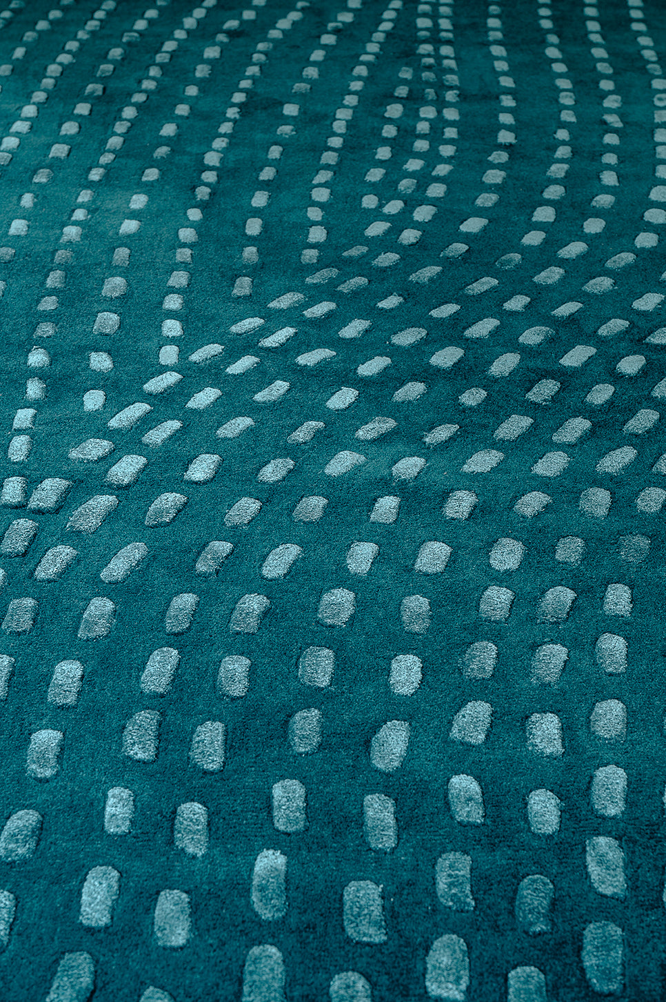 toulemonde-bochart-kantha-tapis-vert-meraude-laine-et-tencel image 4