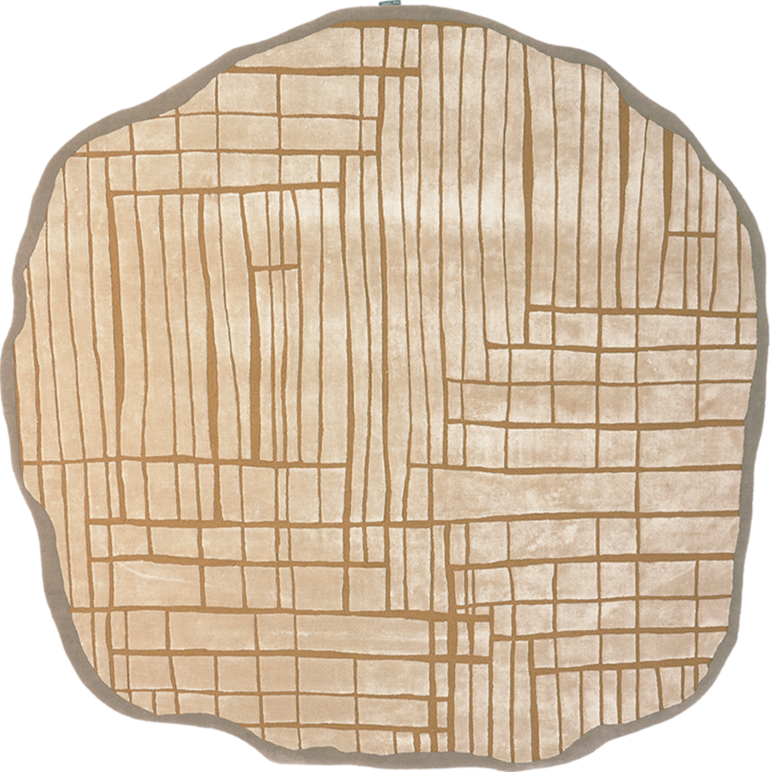 serge-lesage-tapis-kigumi-fr-ne-tapis-contemporain-beige-marron image 2