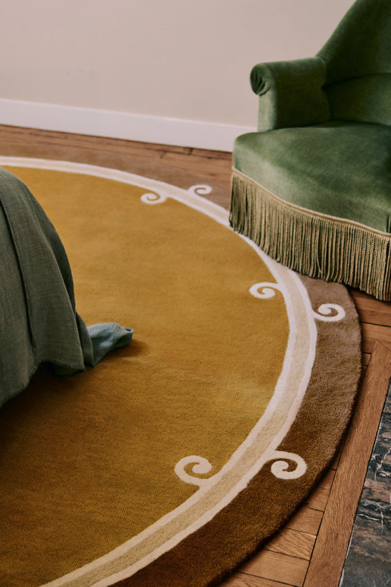 toulemonde-bochart-syracuse-rond-tabac-tapis-rond-en-laine-tuft-main image 2