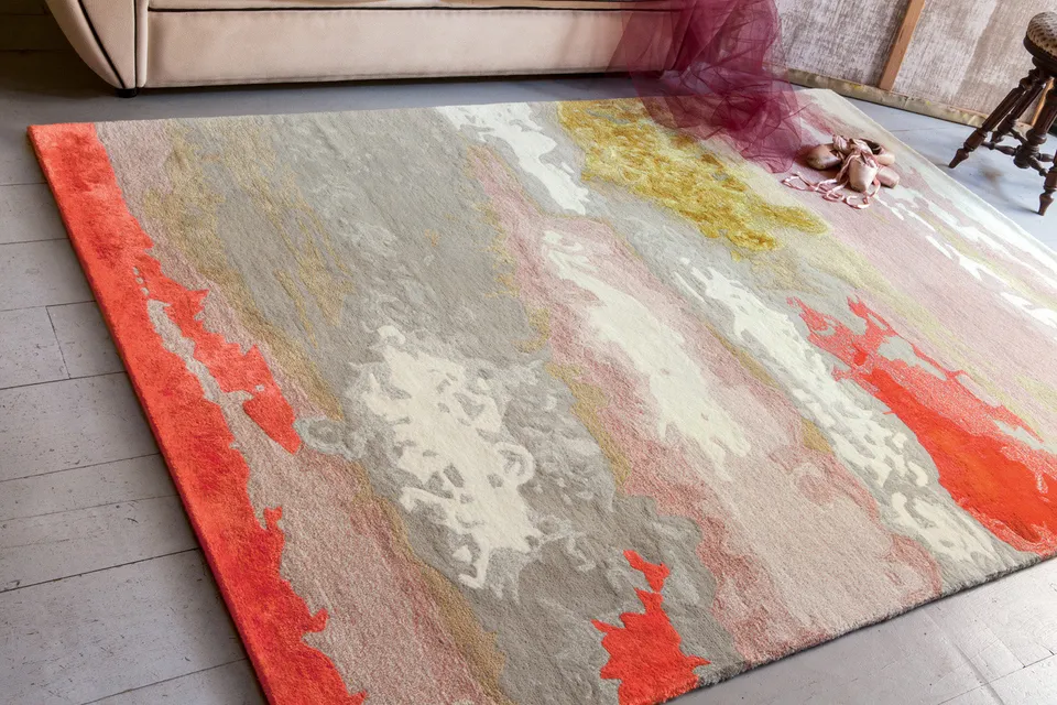 tapis-josty-papaye-serge-lesage-tapis-contemporain-doux image 1