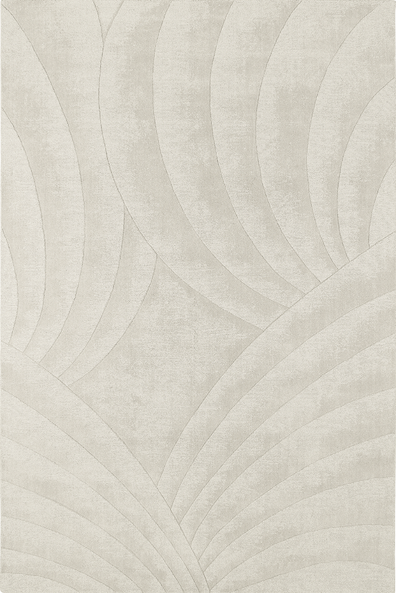 toulemonde-bochart-volute-cru-tapis-blanc-en-laine-boucl-e-tiss-e-main image 1