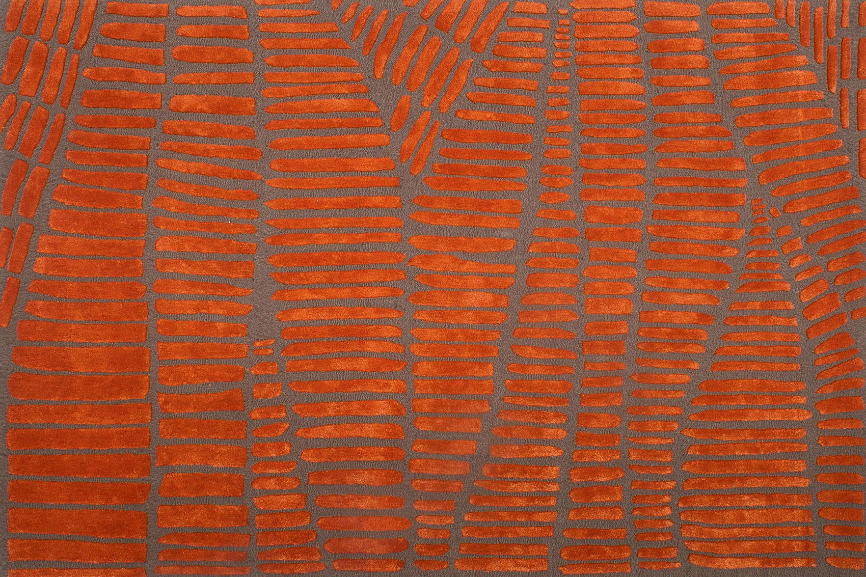 serge-lesage-tapis-enia-tapis-contemporain-relief-orange-taupe image 2