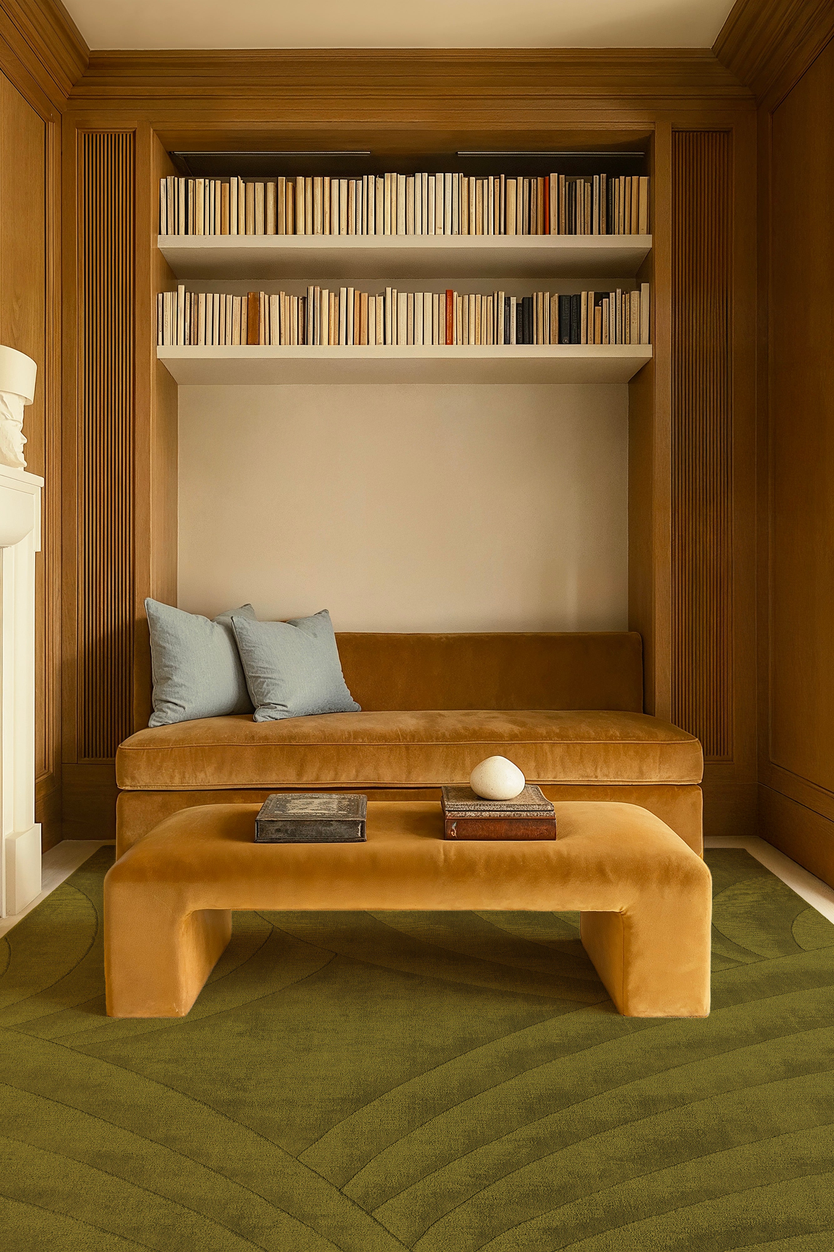 toulemonde-bochart-volute-vert-tapis-vert-en-laine-boucl-e-tiss-main image 3