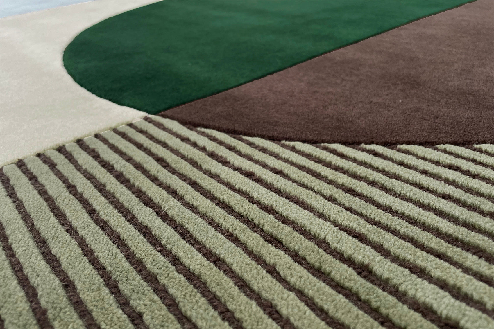 serge-lesage-ombres-meraude-tapis-vert-boucl-velours image 3