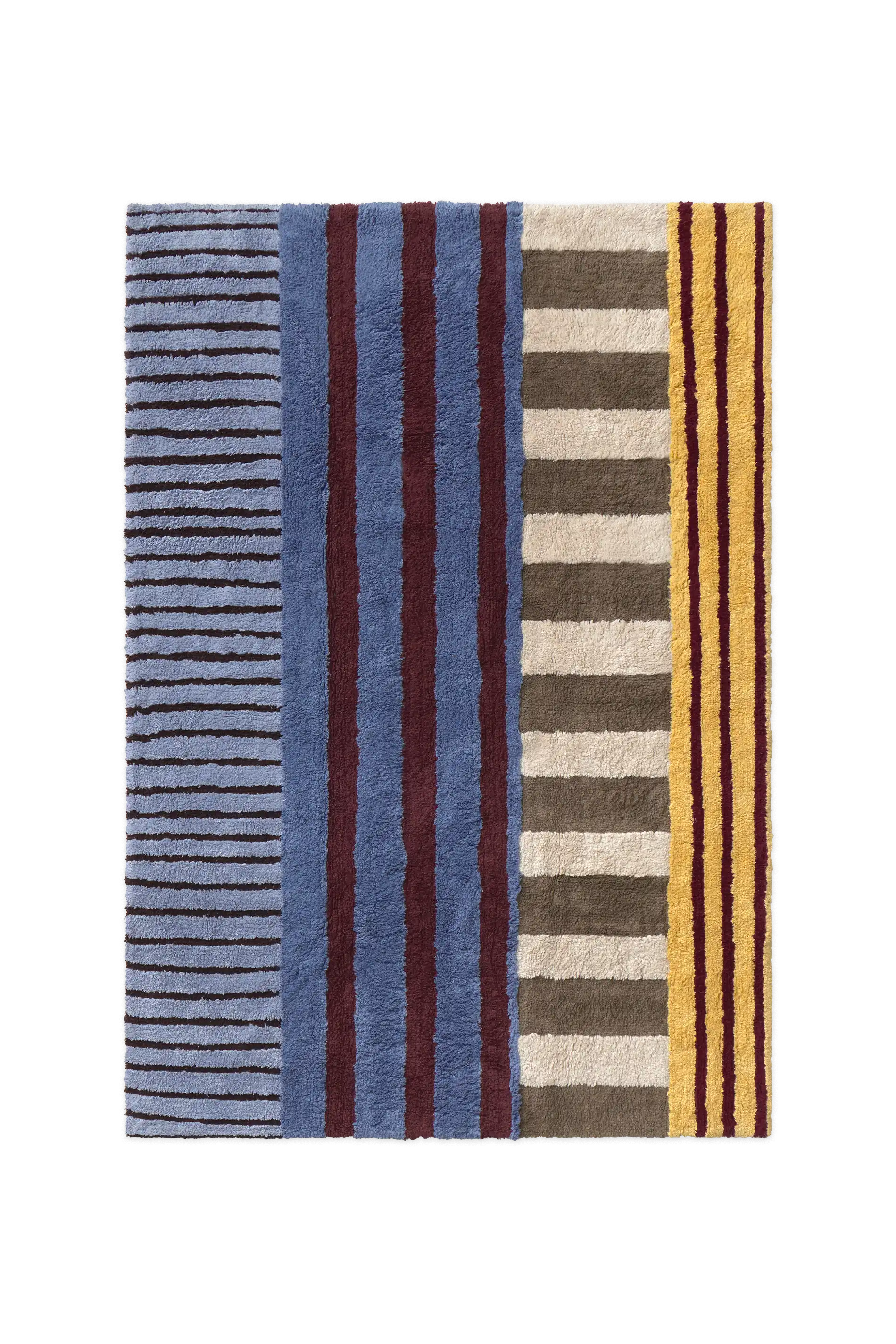 lorena-canals-tapis-lavable-color-on-indigo-blue-tapis-en-coton image 1
