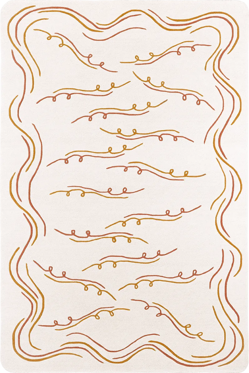 toulemonde-bochart-nazar-cru-brique-tapis-laine-tuft-main image 1