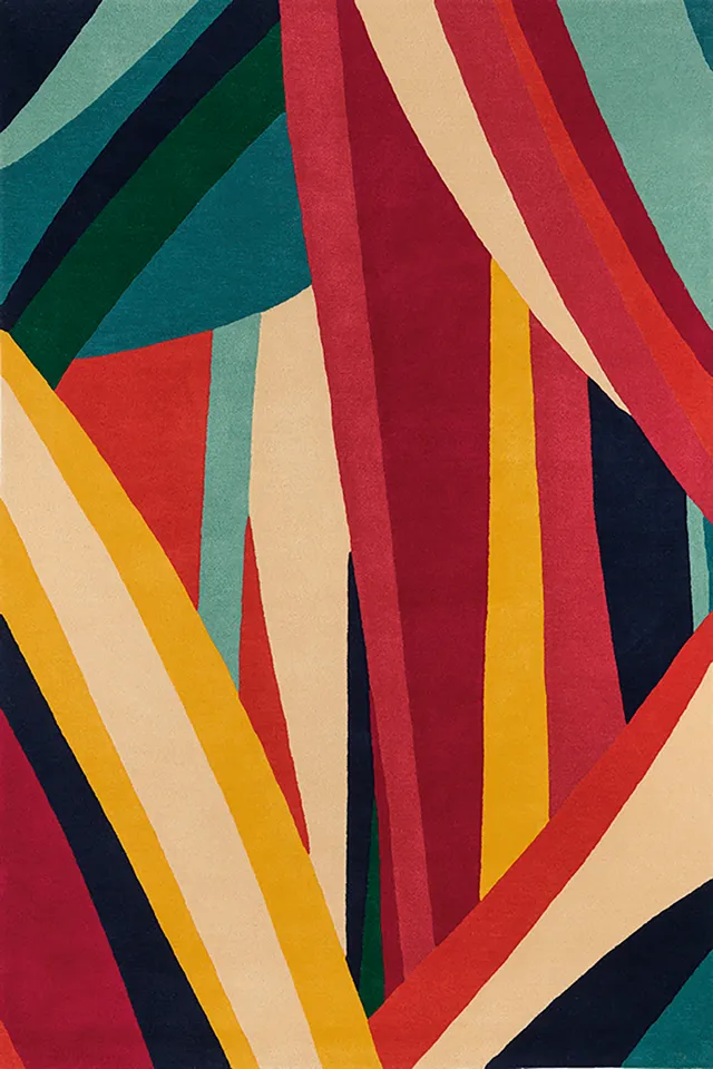 toulemonde-bochart-ipanema-tapis-design-jungle-fuchsia-3 image 1