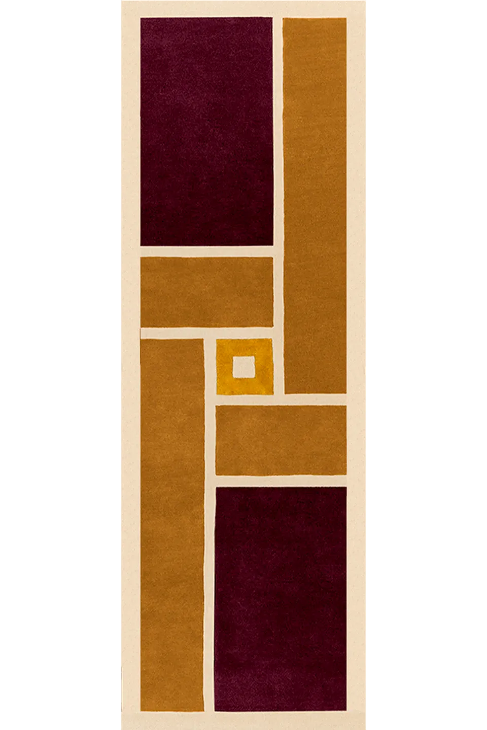 toulemonde-bochart-vintage-runner-tapis-bordeaux-80x240-cm image 1