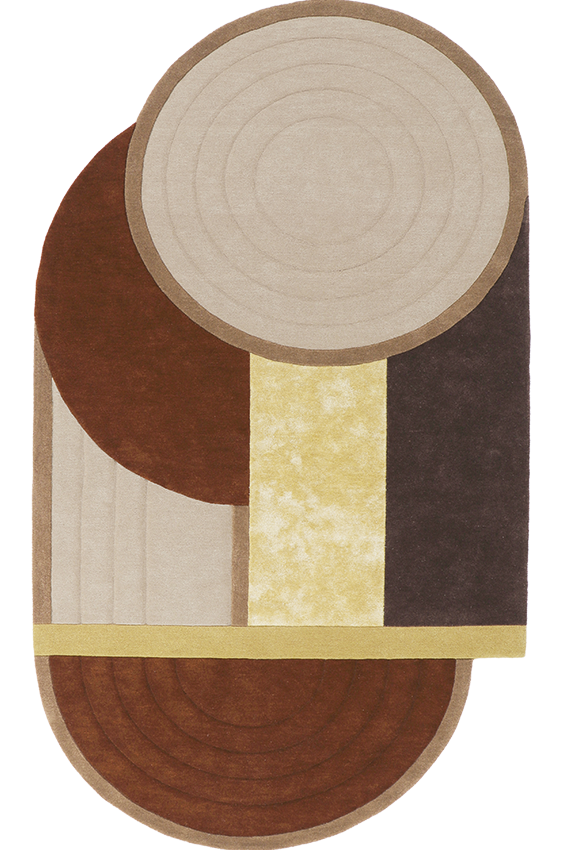 toulemonde-bochart-bijoux-precieux-brun-tapis-laine-tencel-tuft-main image 1