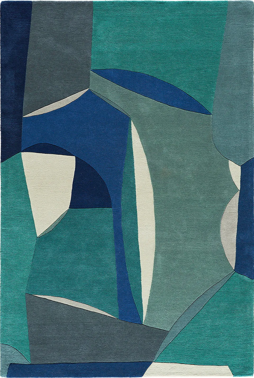 toulemonde-bochart-polia-tapis-bleu-en-laine-tuft-main image 1