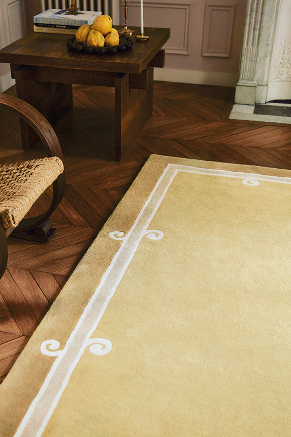 toulemonde-bochart-syracuse-jaune-tapis-en-laine-tuft-main image 4