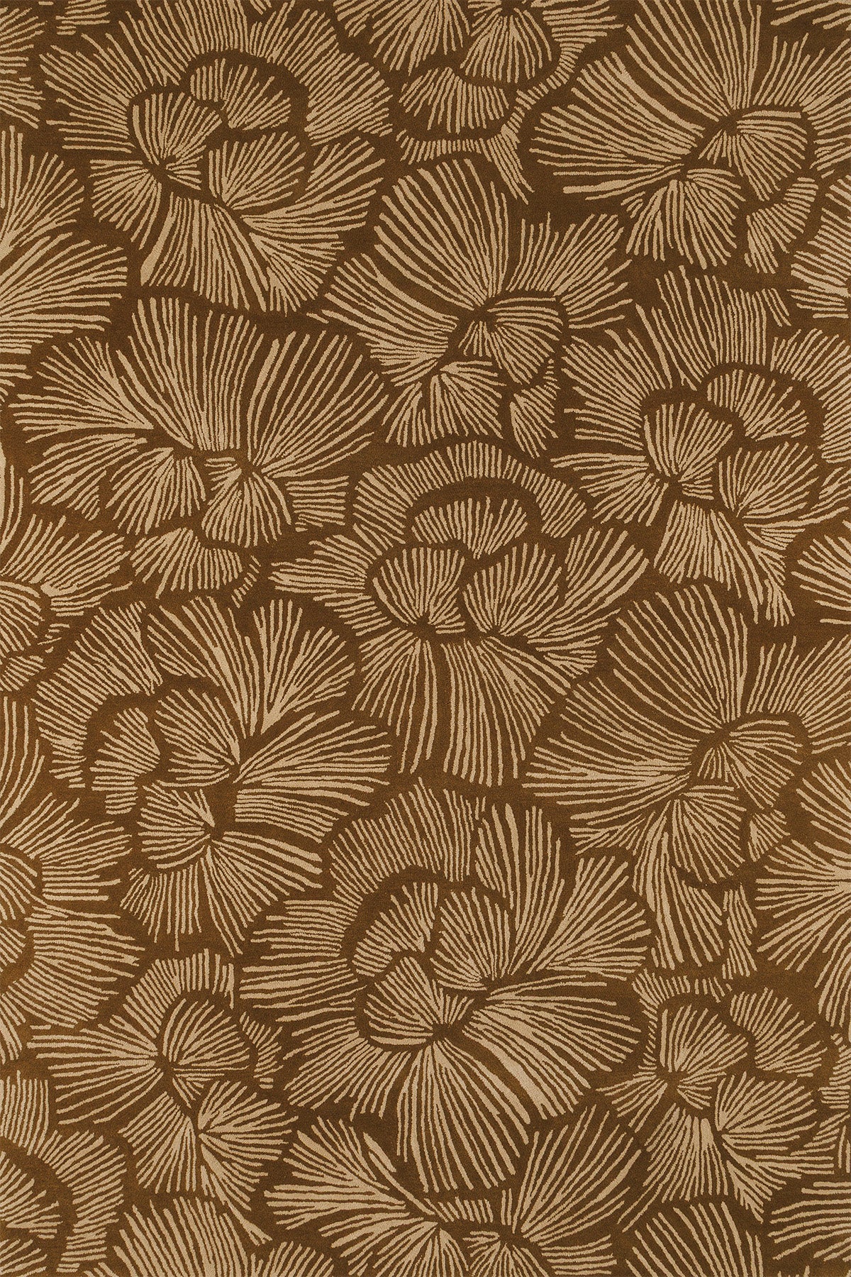 toulemonde-bochart-gala-tapis-vert-floral-en-velours-de-laine-tuft-main image 1