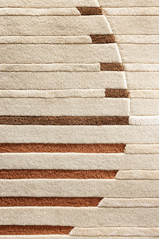 serge-lesage-gozo-chestnut-tapis-contemporain-relief-fait-main image 4