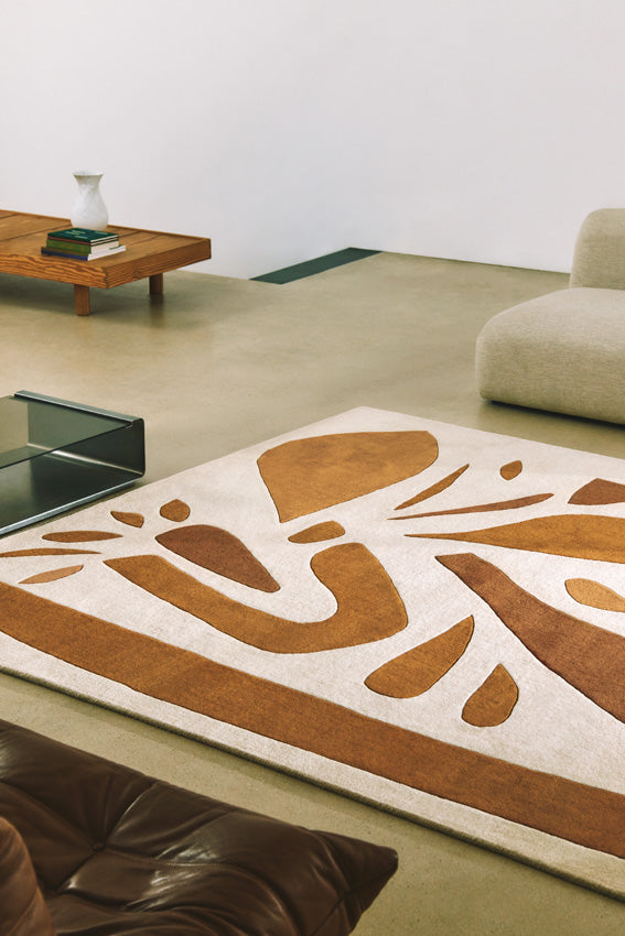 toulemonde-bochart-alpha-tapis-terracotta-laine-nz-tuft-main-g-om-trique image 2