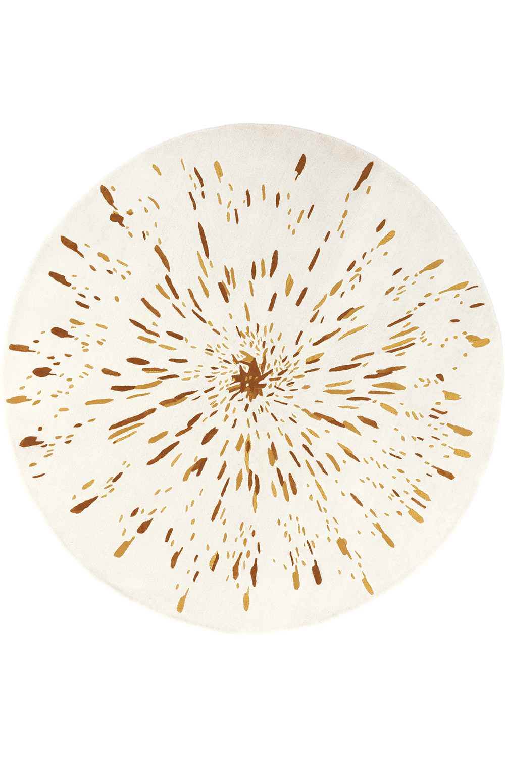 toulemonde-bochart-paint-rond-diam-tre-250-tapis-rond-ocre-et-beige image 1