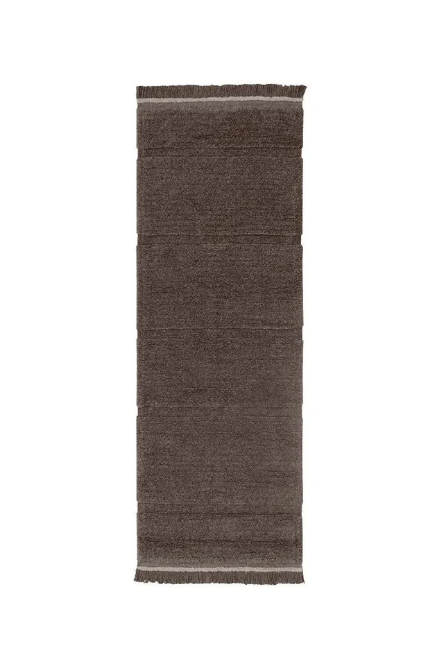 lorena-canals-tapis-woolable-steppe-sheep-brown-tapis-en-laine-lavable image 1