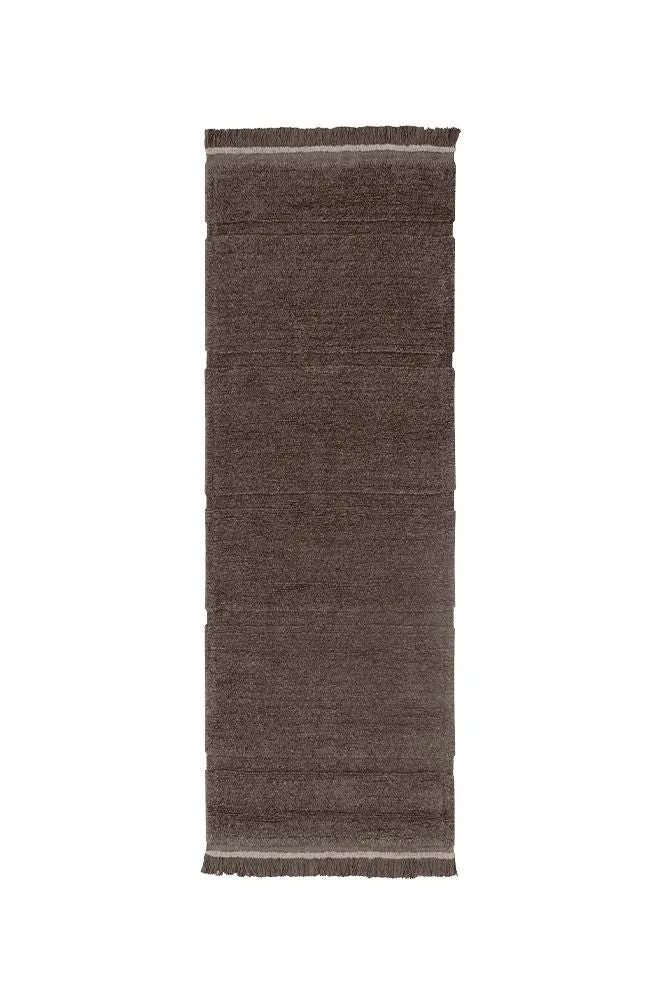 lorena-canals-tapis-woolable-steppe-sheep-brown-tapis-en-laine-lavable image 1