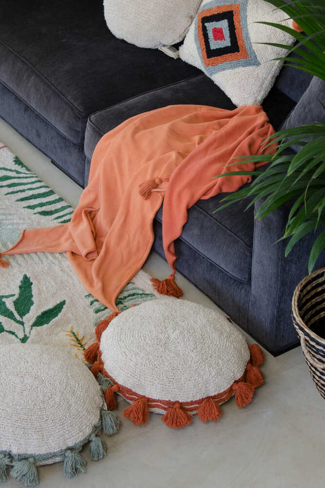 lorena-canals-coussin-lavable-circle-terracota-coussin-rond-boh-me image 2