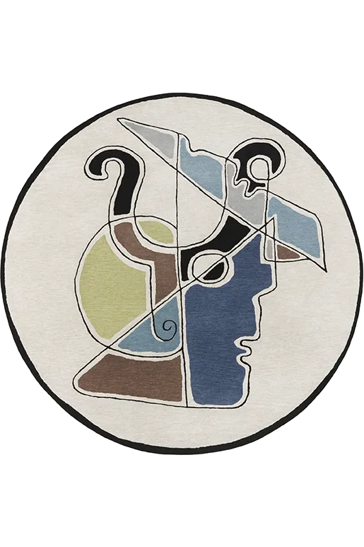 toulemonde-bochart-minos-tapis-rond-laine-multicolore-tuft-main image 1
