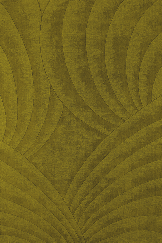 toulemonde-bochart-volute-vert-tapis-vert-en-laine-boucl-e-tiss-main image 1