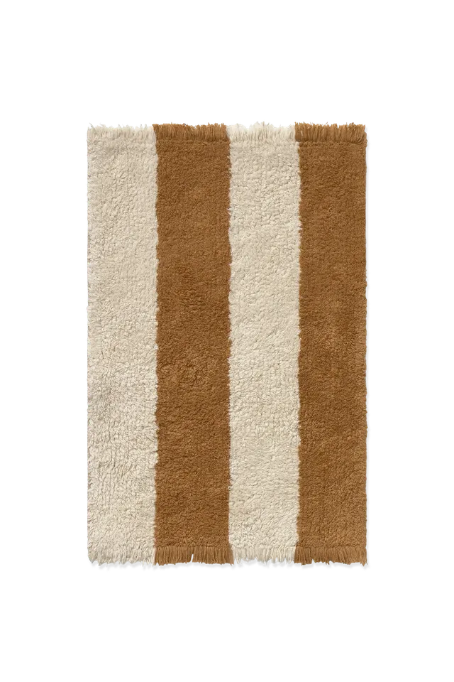 lorena-canals-swatch-cabana-lines-chantillon-tapis-lavable-coton-natural-toffee image 1