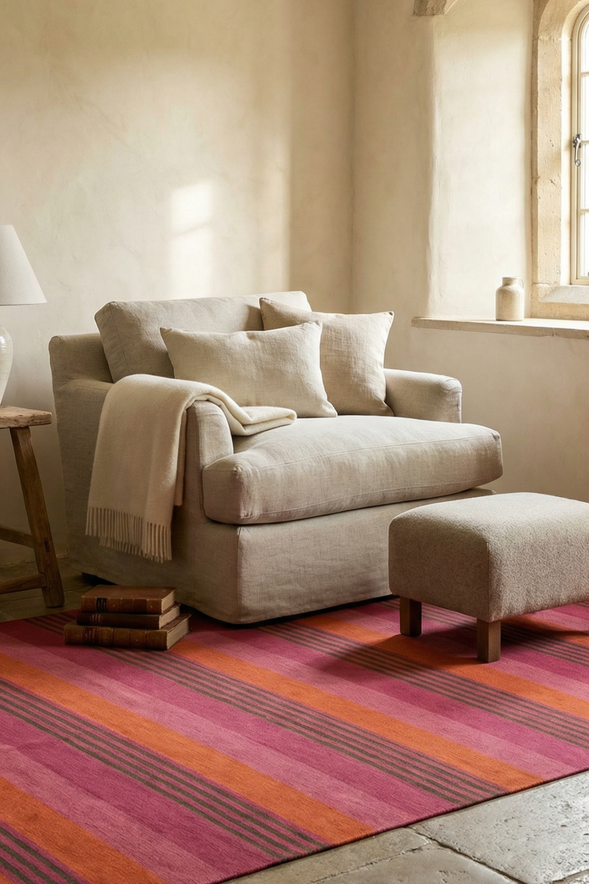 toulemonde-bochart-pompei-tapis-rose-fuchsia-170x240 image 2