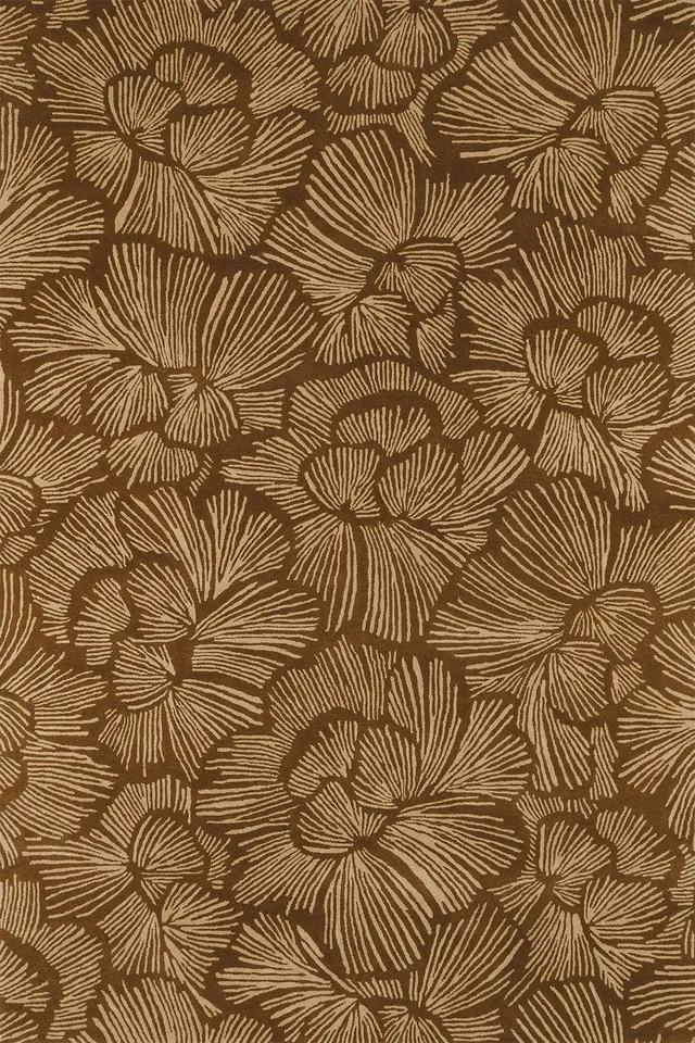toulemonde-bochart-gala-tapis-vert-floral-en-velours-de-laine-tuft-main image 1