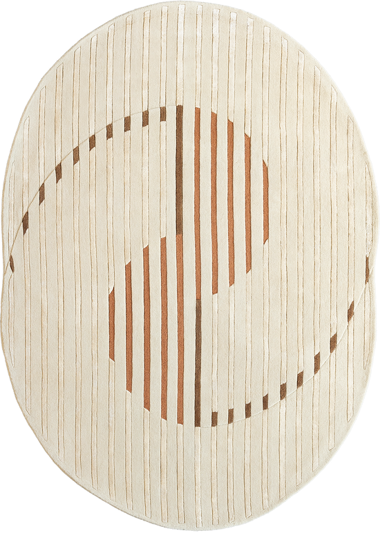 serge-lesage-gozo-chestnut-tapis-contemporain-relief-fait-main image 2