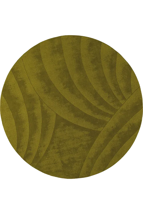 toulemonde-bochart-volute-rond-tapis-vert-diam-tre-230-250-cm image 1
