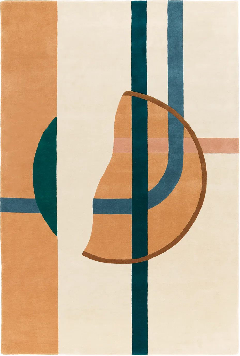 toulemonde-bochart-tacubaya-cr-me-tapis-contemporain-en-laine-tuft-main image 1