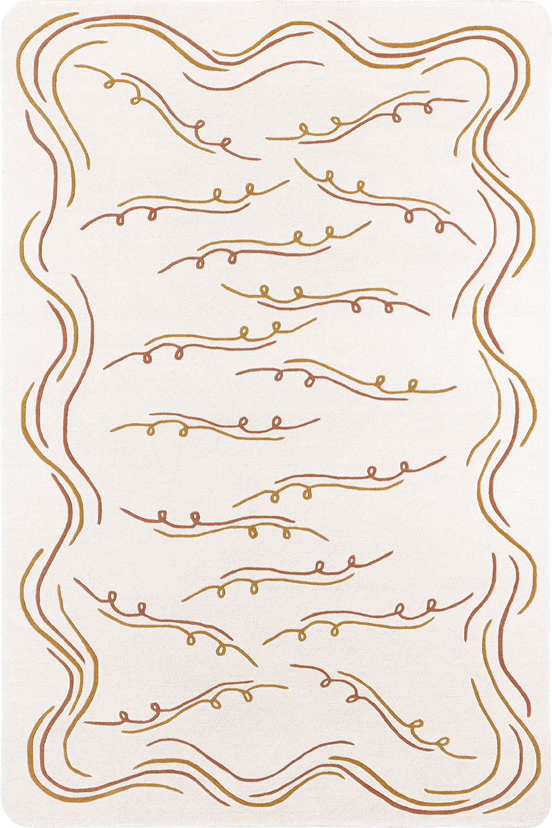 toulemonde-bochart-nazar-cru-brique-tapis-laine-tuft-main image 1