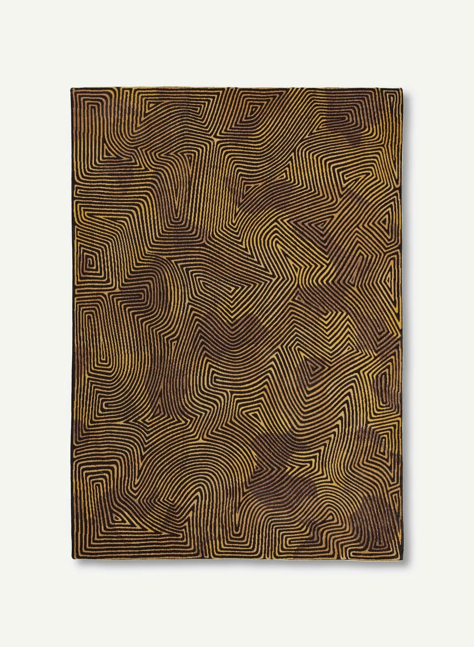 louis-de-poortere-coral-meditation-tapis-structur-170-x-240-cm-or-noir image 1