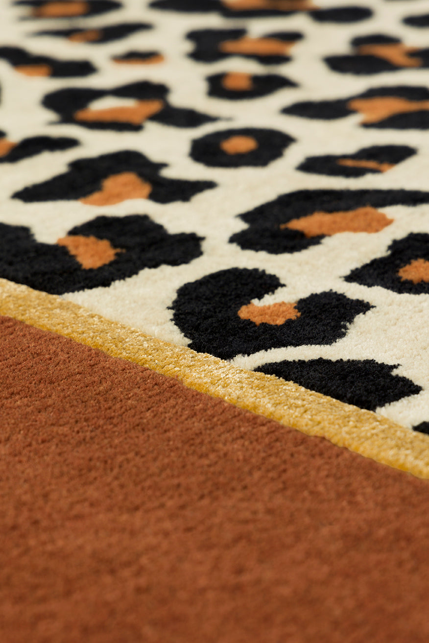 toulemonde-bochart-fauve-beige-tapis-runner-l-opard-laine-et-viscose-80x240 image 6