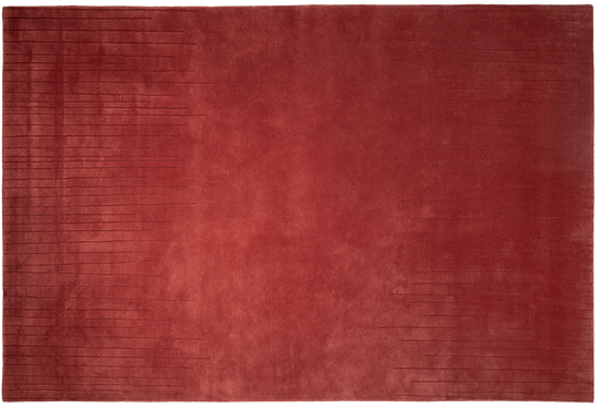 tapis-serge-lesage-chuva-carmine-laine-m-rinos-rouge-sculpt image 2