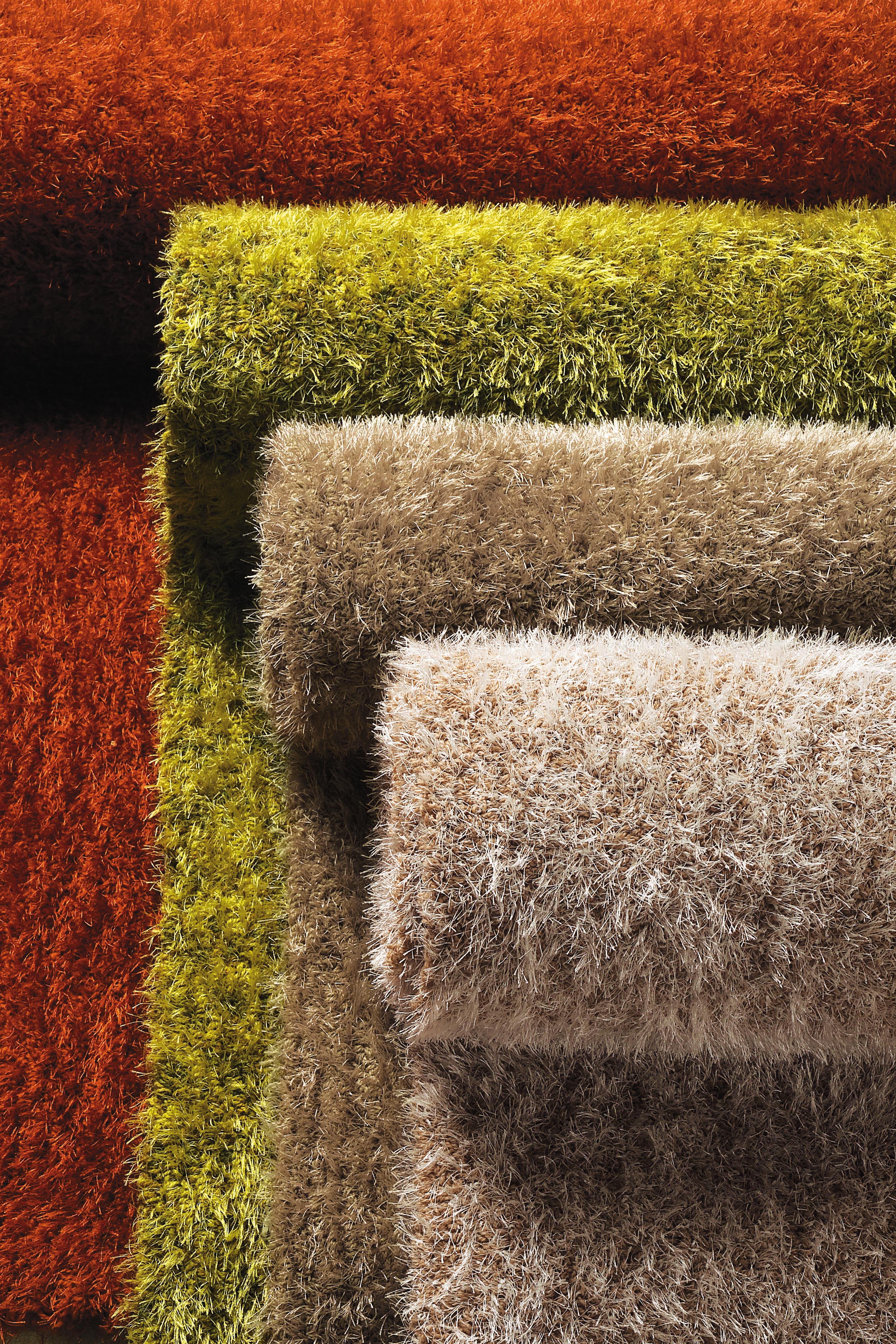 serge-lesage-alize-vert-tapis-contemporain-fait-main image 2