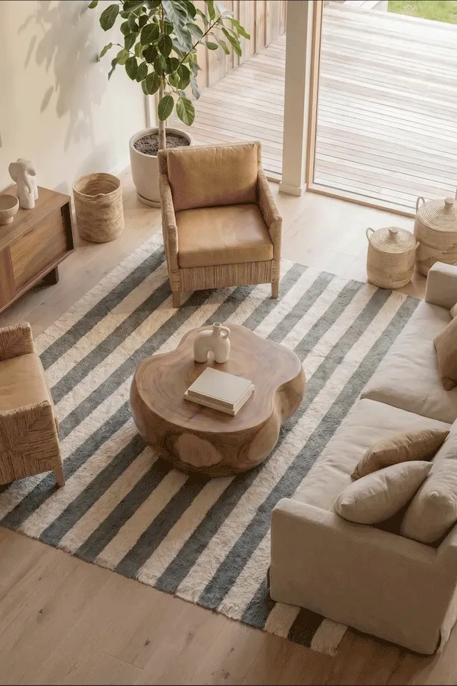 lorena-canals-tapis-rayures-sur-mesure-coton-ou-laine-personnalisable image 1