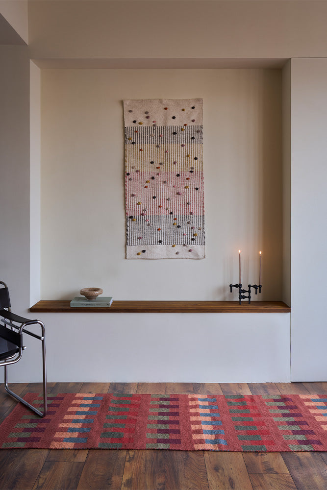 lorena-canals-tapis-de-couloir-handloom-intersecting-sienna-runner-laine-et-coto image 2