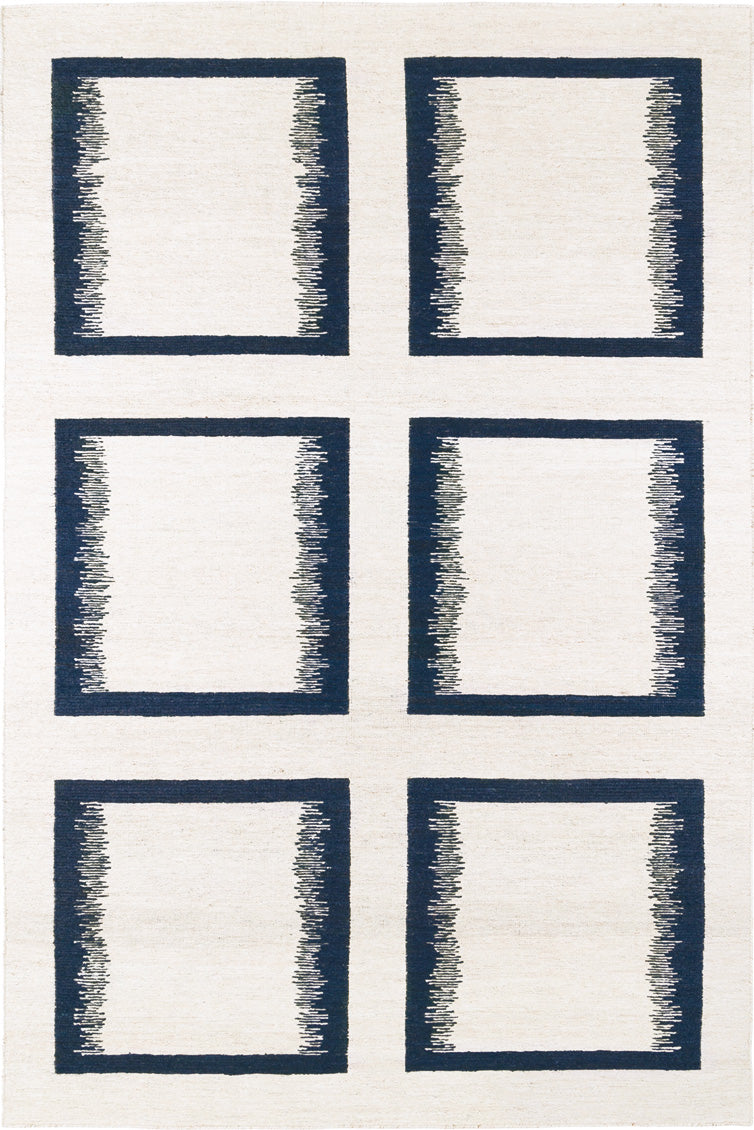 toulemonde-bochart-ciutadella-tapis-bleu-jute-dor-nou-main-g-om-trique image 1