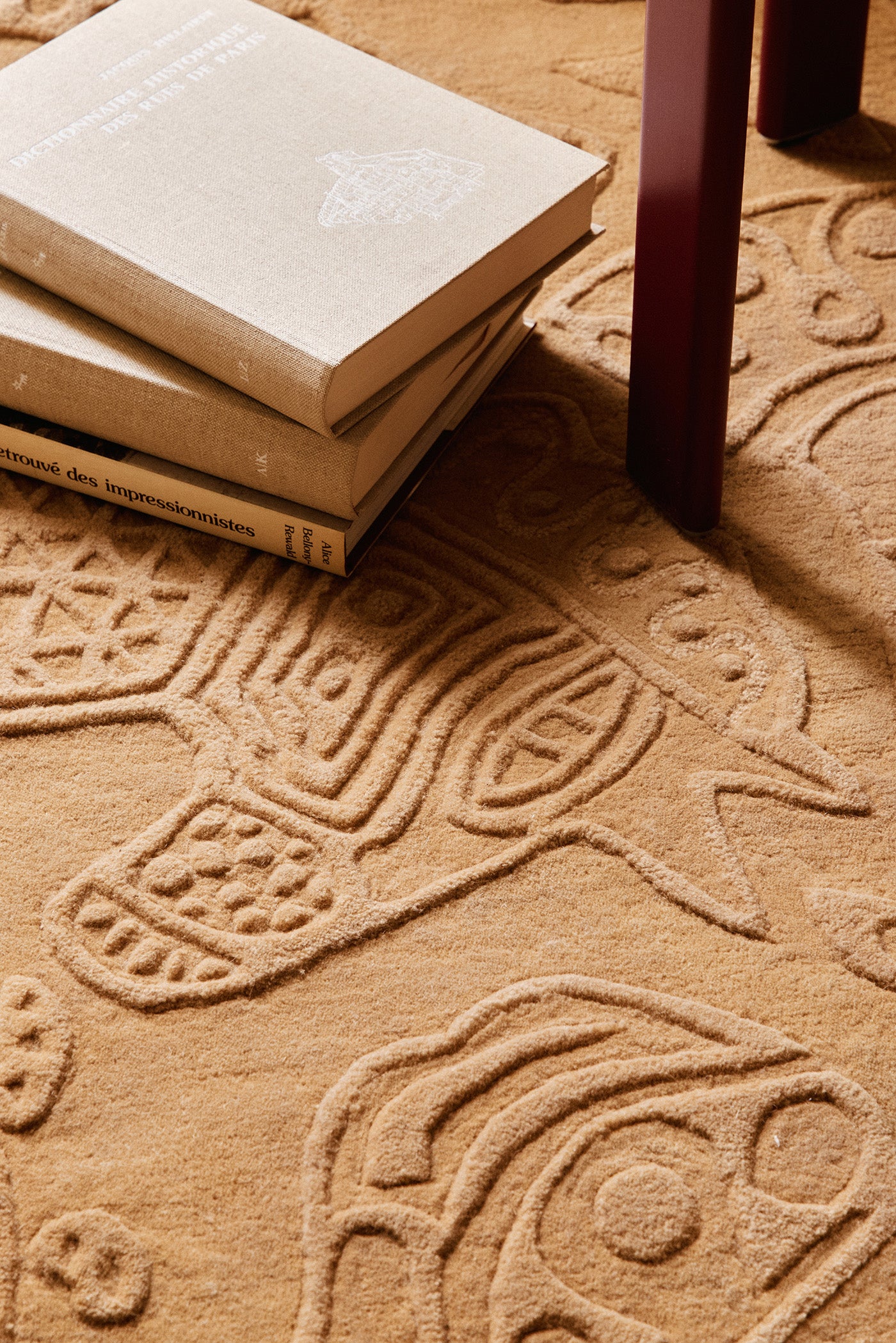 toulemonde-bochart-sabbia-beige-tapis-sculpt-laine-crue-200x300-250x350 image 5