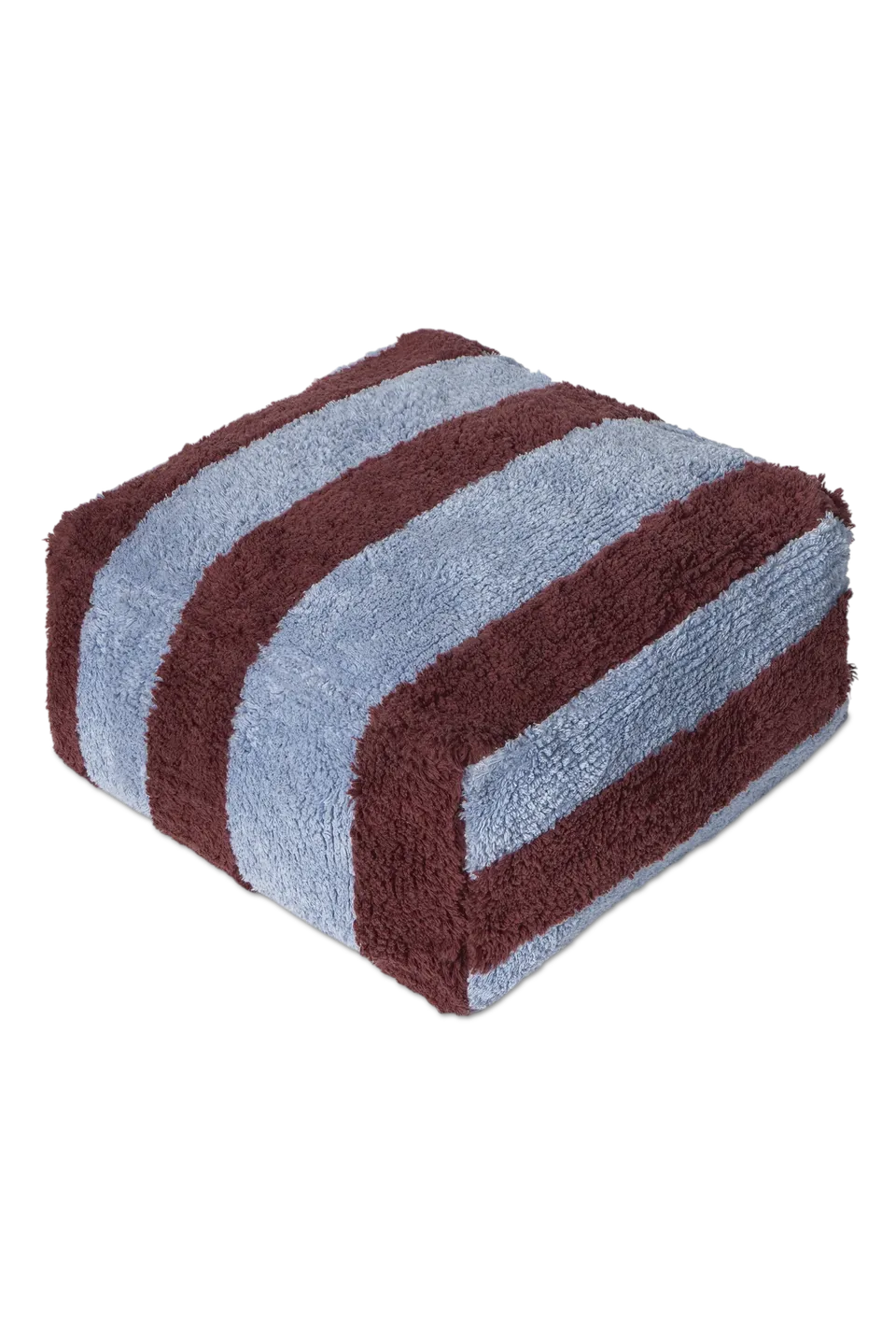 lorena-canals-pouf-lines-marsala-pouf-ray-fait-main image 1
