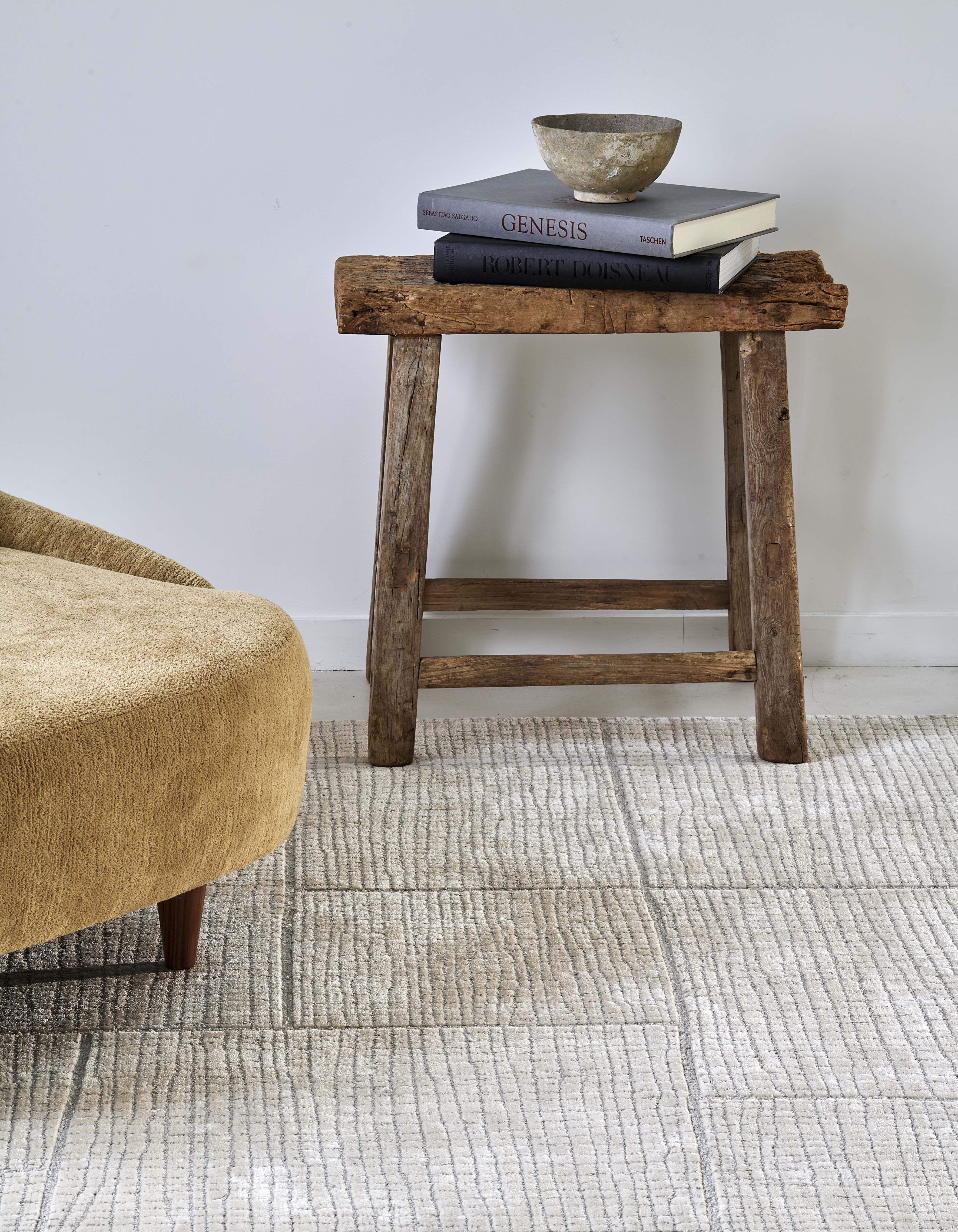 toulemonde-bochart-opus-tapis-beige-marbr-en-tencel-et-laine image 3