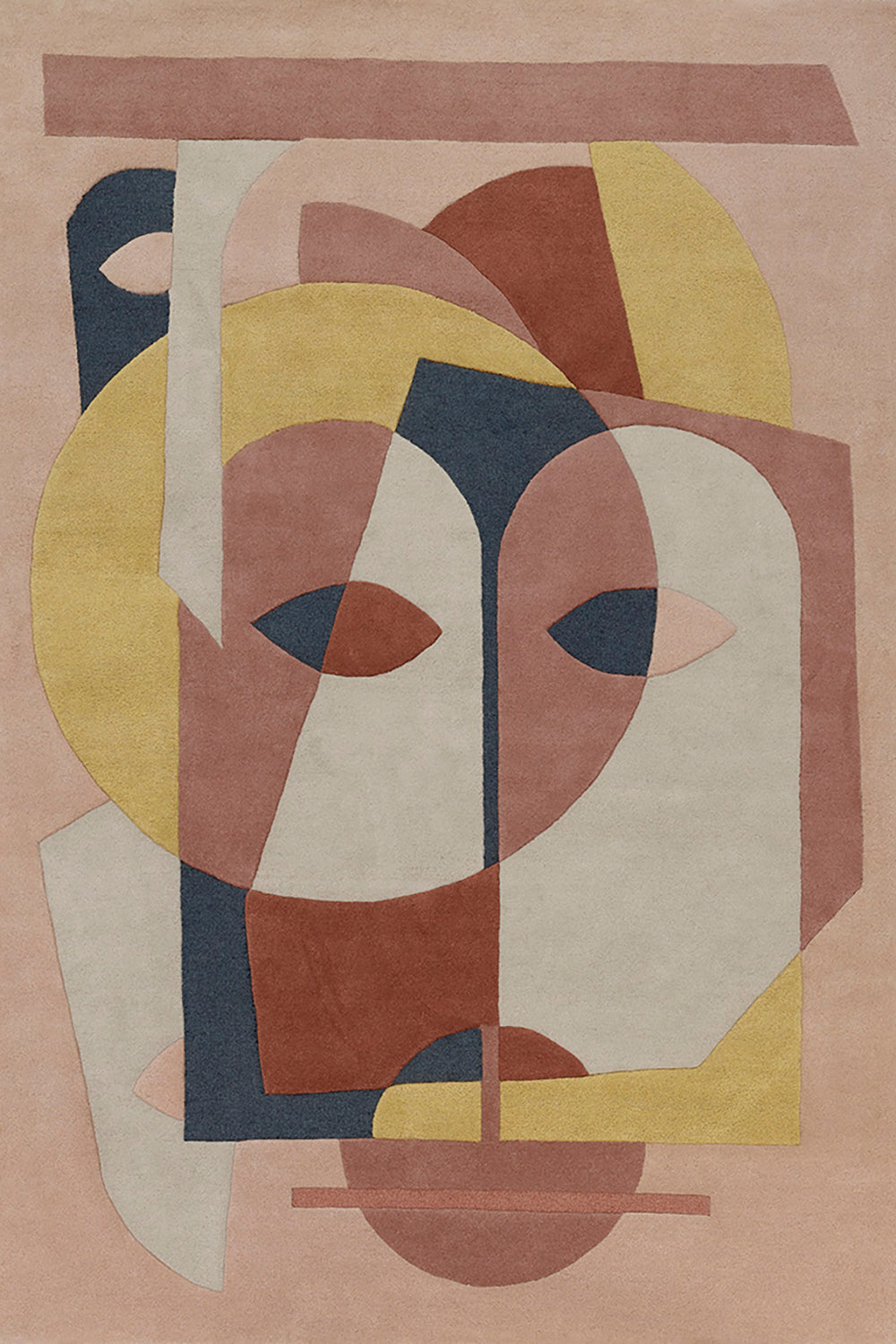 toulemonde-bochart-aduma-terracotta-tapis-laine-par-florence-bourel image 1