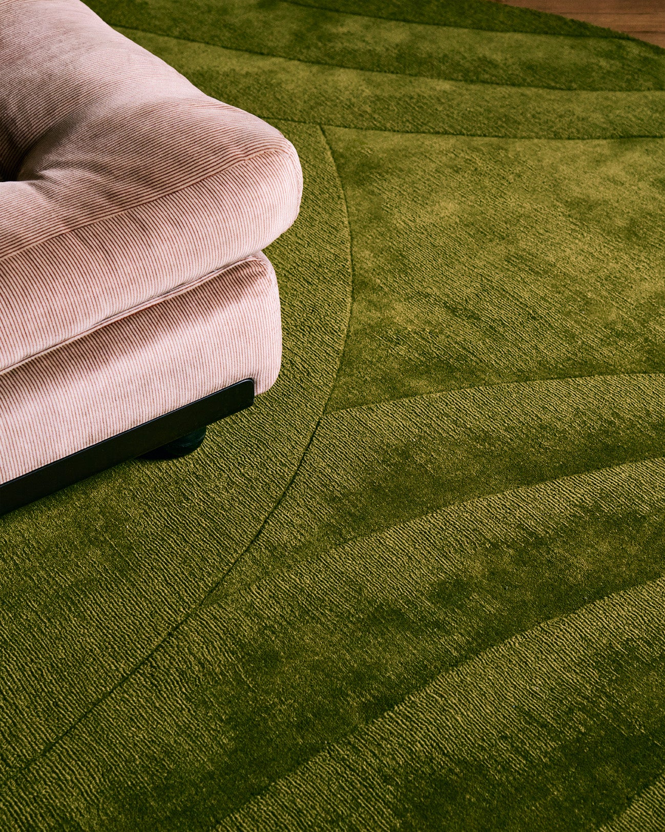 toulemonde-bochart-volute-rond-tapis-vert-diam-tre-230-250-cm image 3