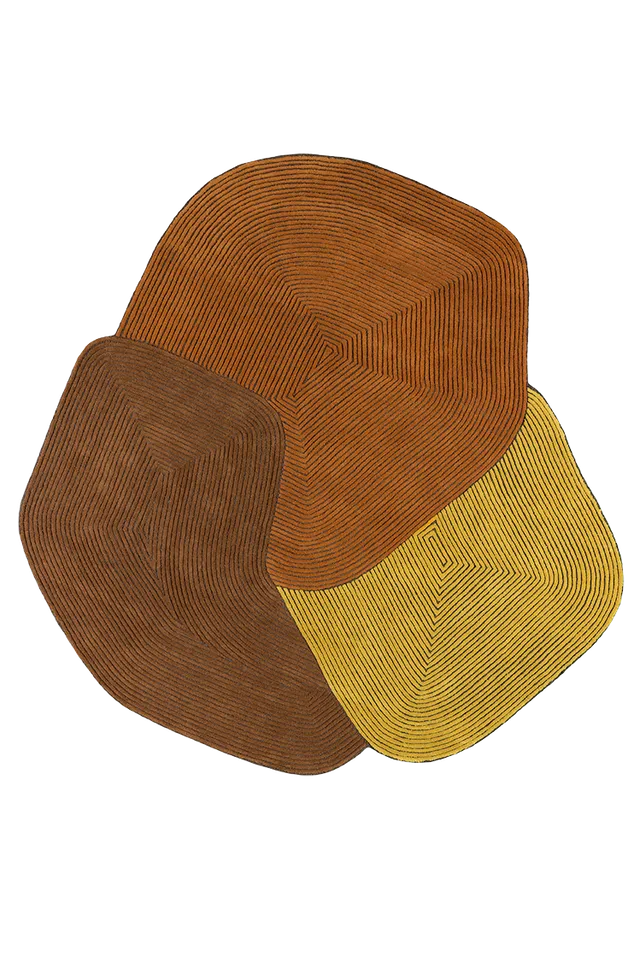 toulemonde-bochart-tumulus-tapis-jaune-en-laine-tuft-main-samuel-accoceberry image 1