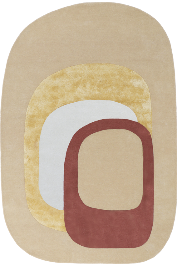 toulemonde-bochart-spirit-beige-tapis-laine-et-soie-v-g-tale-tuft-main-pop-art image 1