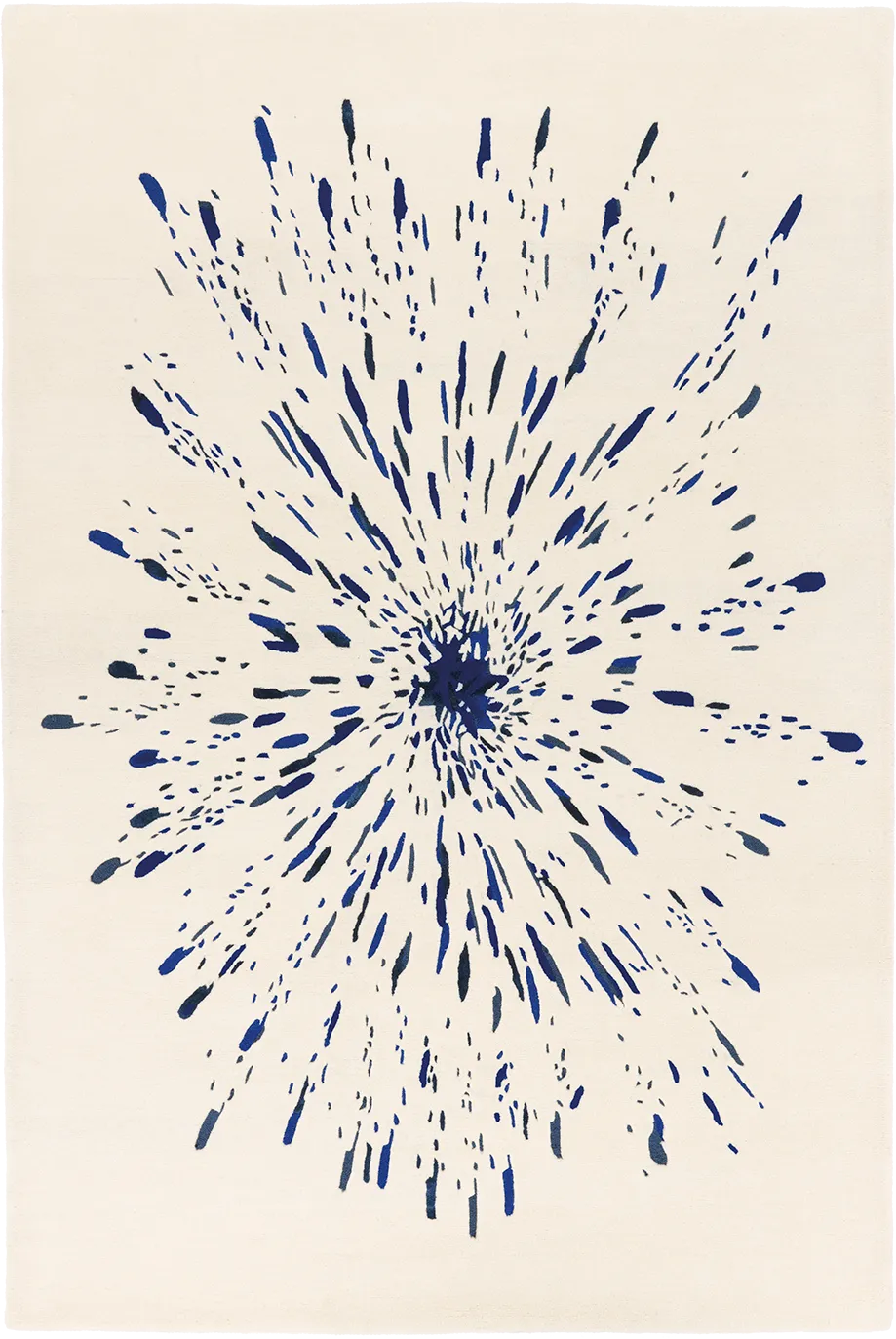 toulemonde-bochart-paint-blanc-bleu-tapis-tuft-main-laine-et-viscose image 1