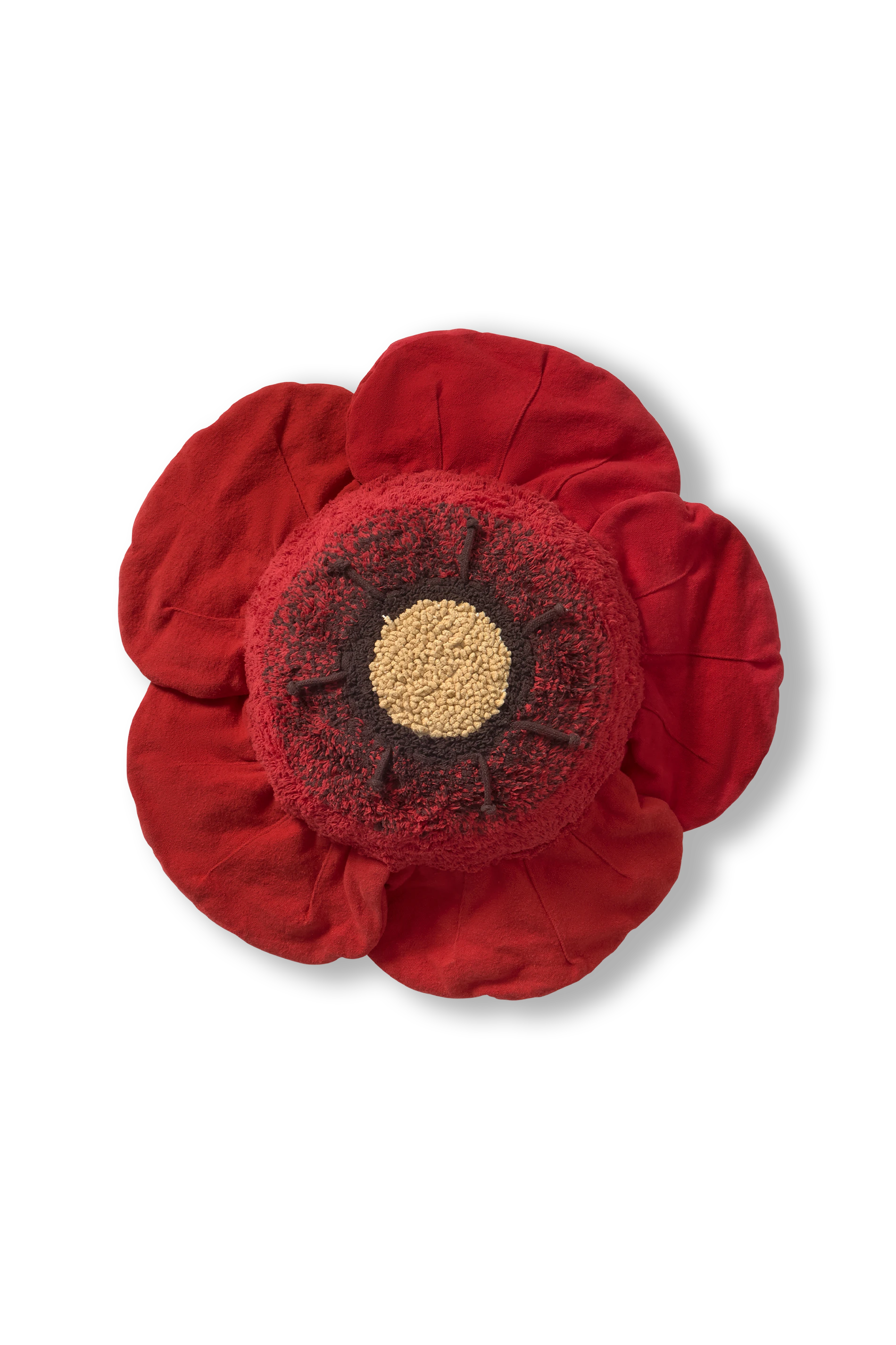 lorena-canals-red-poppy-coussin-de-sol-fleur-coquelicot image 1