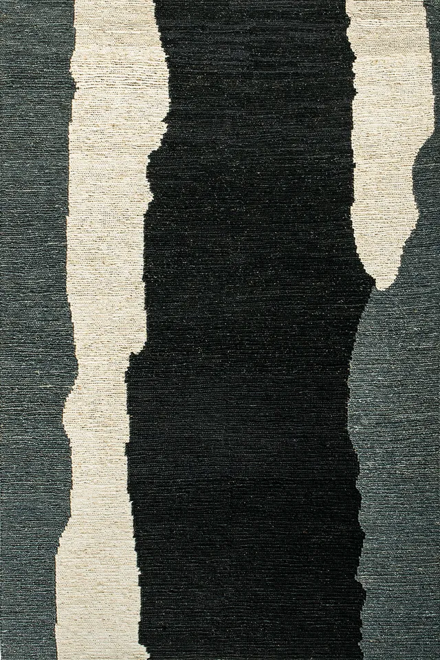 toulemonde-bochart-clair-obscur-tapis-noir-et-blanc-en-chanvre image 1